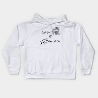 I Am Sure The Grapes Are Sour Black On White Full Kids Hoodie